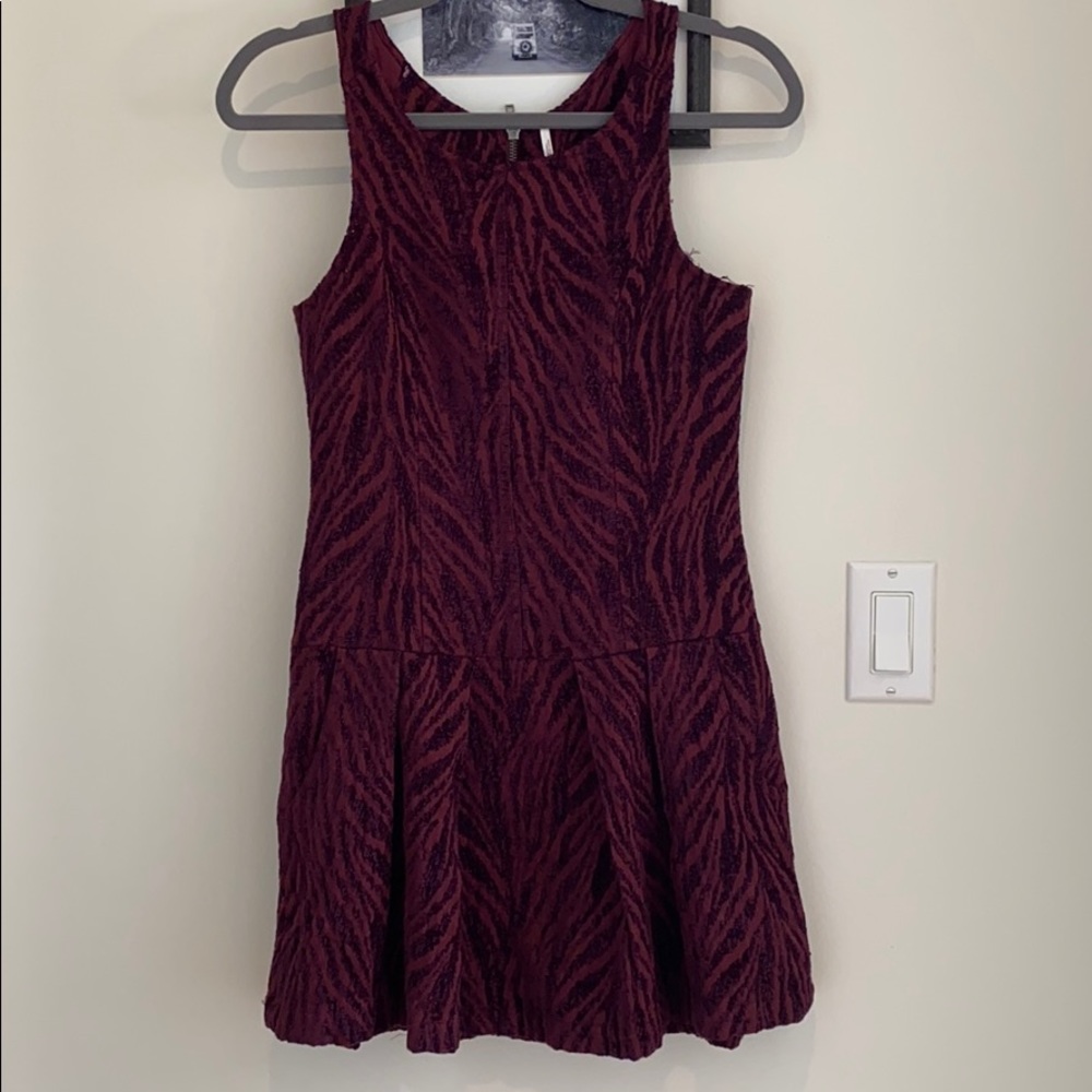 Free People Chenille Zebra Dress